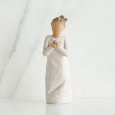 Statuette Willow Tree : Fille Avec oiseau 14 cm - Nurture