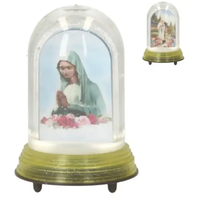 Boule de neige 10 cm Vierge / Appar. Banneux