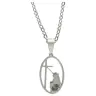 Necklace stainlees steel and medal of Sainte Rita