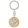 Porte-Clefs 33 mm Ste Rita Bois d'olivier