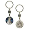Sleutelhanger - O.LV. Banneux / Email Blauw - 30 mm