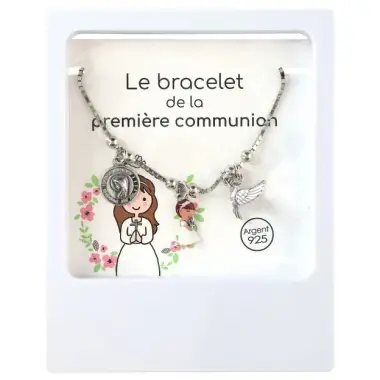 Bracelet de communion en argent