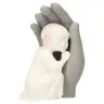 Enfant dans une main couchée 10.5 cm gris