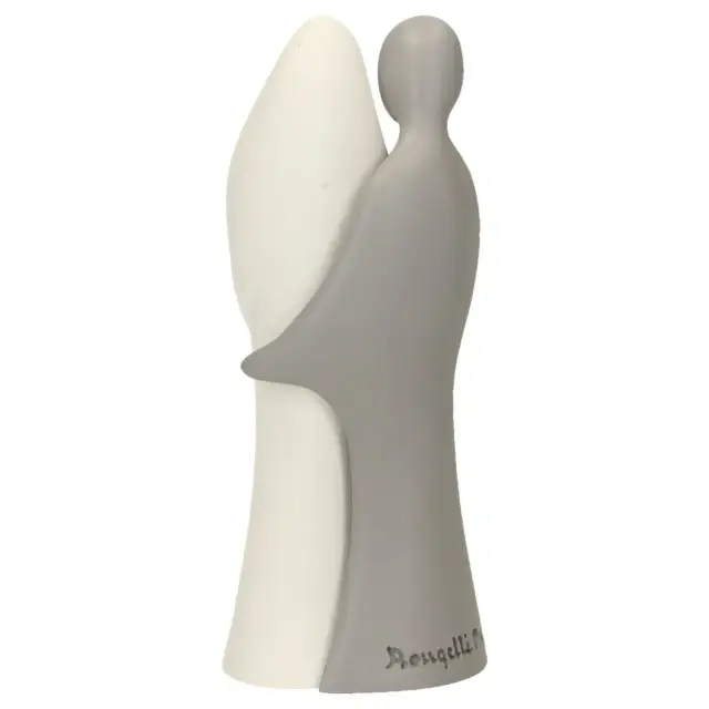 Nativité en résine blanche et grise 13 cm