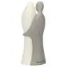 Nativité en résine blanche et grise 13 cm