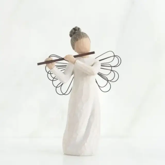 Statuette Willow Tree : Ange Avec Flute 13 Cm - Angel of Harmony