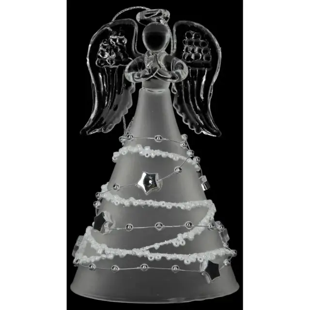 Ange verre avec étoile 11.5 cm