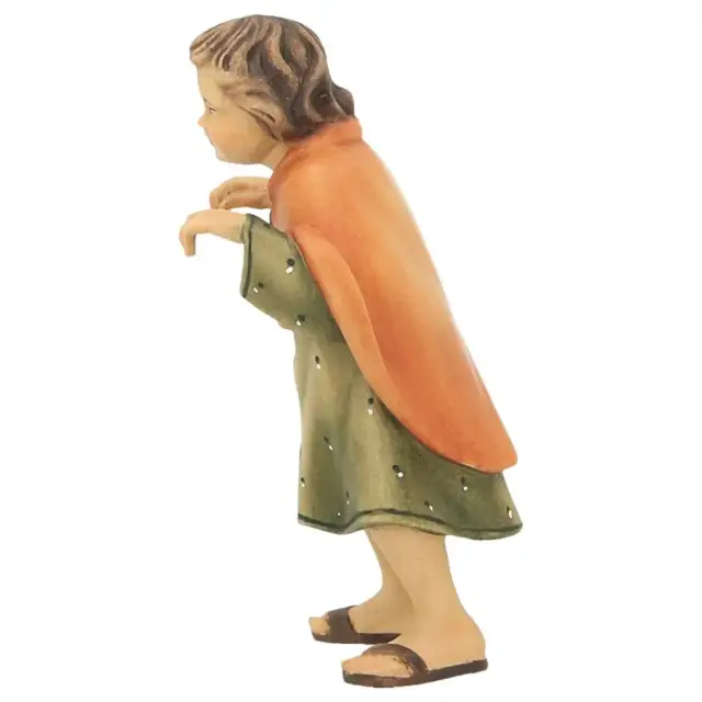 Young sheperd : Wood carved christmas nativity Ulrich 15 cm (5,9 inches)
