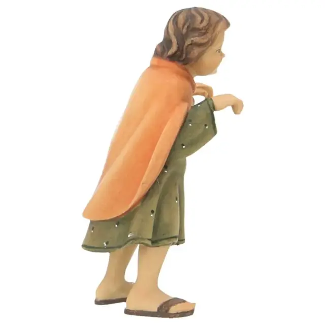 Young sheperd : Wood carved christmas nativity Ulrich 15 cm (5,9 inches)