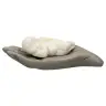 God's hand with sleeping baby angel 12 x4 cm grey