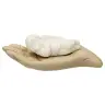 God's hand with sleeping baby angel 12 x4 cm beige