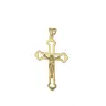 9-carat gold cross with Christ 37 mm 1 gr