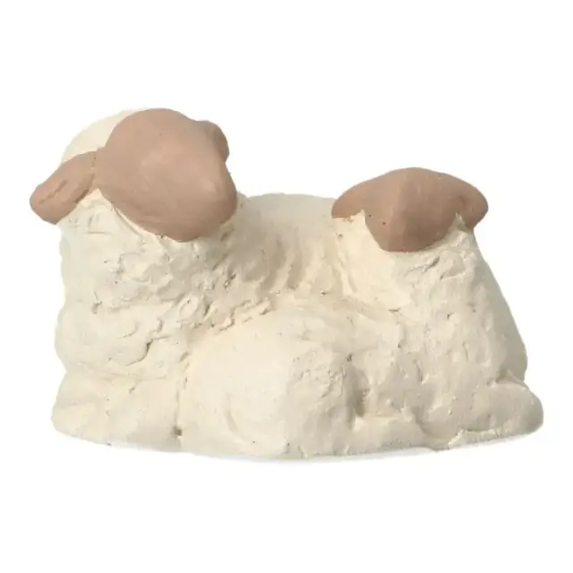 Nativity scene Onillon 10 cm stone white - Ewe with lamb