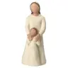 Nativity scene Onillon 10 cm stone white - Shepherdess with child