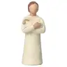 Nativity scene Onillon 10 cm stone white - Shepherd with sheep