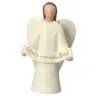 Nativity scene Onillon 10 cm stone white - Angel gloria