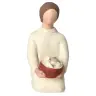 Nativity scene Onillon 10 cm stone white - Kneeling shepherd