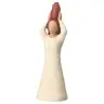 Nativity scene Onillon 10 cm stone white - Shepherdess with an amphora