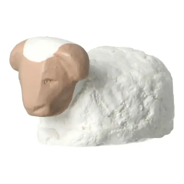 Sand nativity scene Pierreline 8 cm polychrome - Lying sheep
