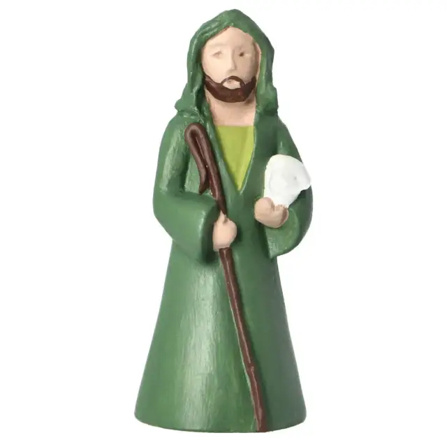 Sand nativity scene Pierreline 8 cm polychrome - Shepherd with sheep