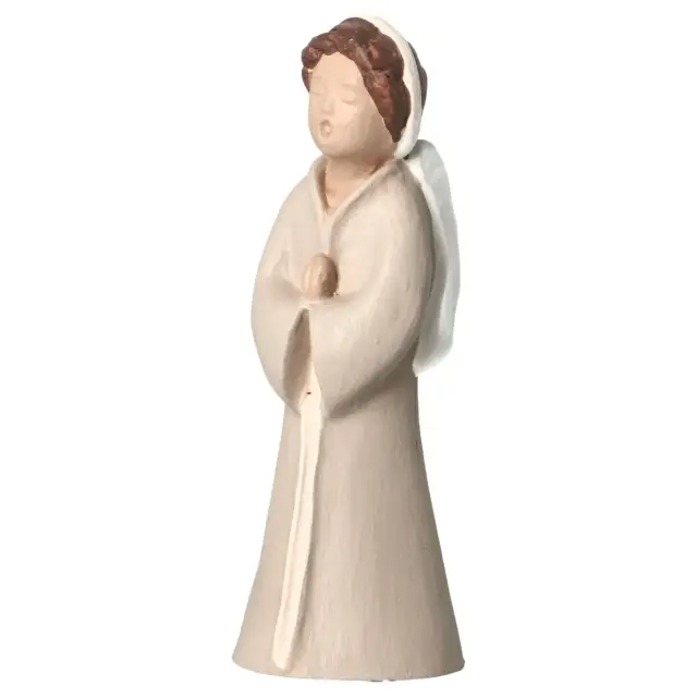 Sand nativity scene Pierreline 8 cm polychrome - Angel with hands clasped