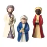 Sand nativity scene Pierreline 8 cm polychrome - Three Wise Men