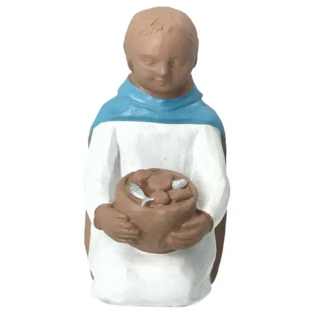 Nativity scene "Night of the Light" 20 cm - Child with loaves and fish coloured