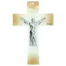 Kruisbeeld glas 16 cm