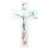 Kruisbeeld glas 16 cm