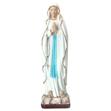 Statue Notre Dame de Lourdes 20 cm en résine