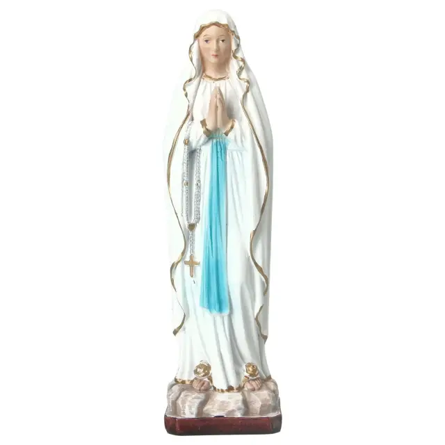 Statue Notre Dame de Lourdes 20 cm en résine