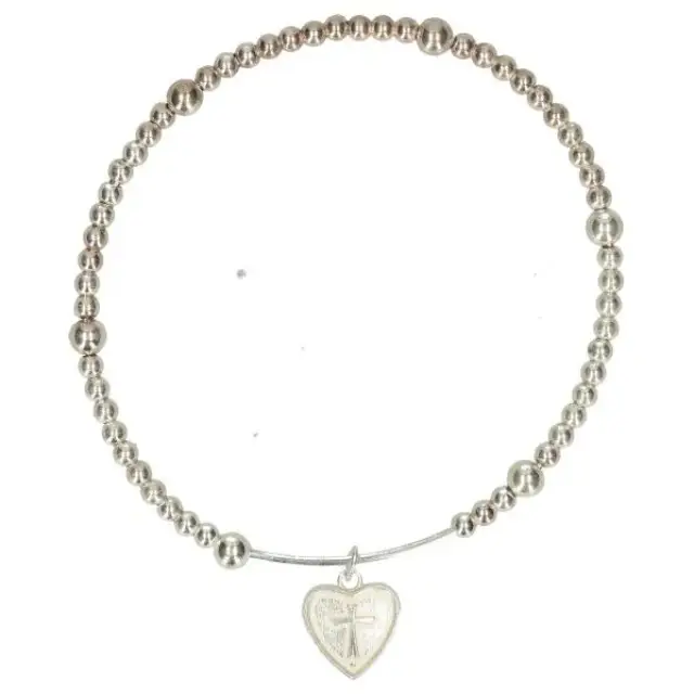 Armband-rozenkrans - metaal verzilverd