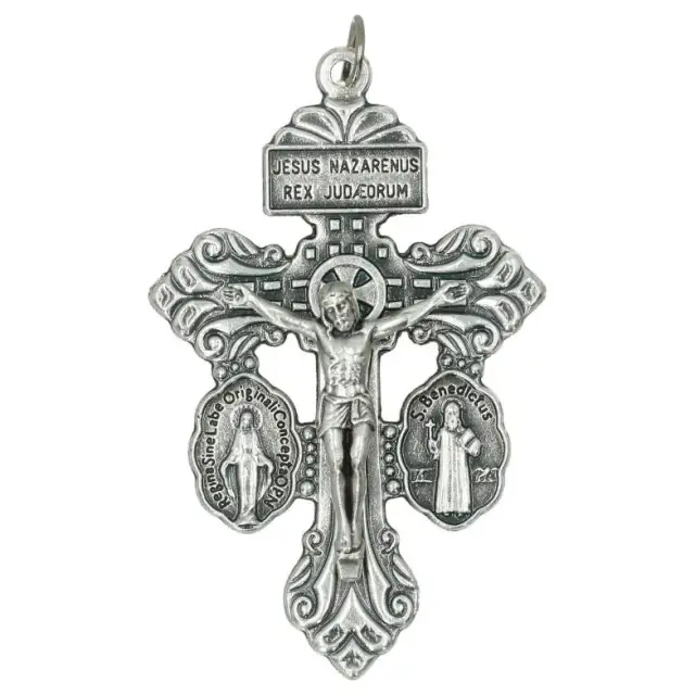 Croix du Pardon 52 X 36 mm Métal argenté