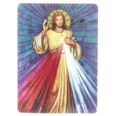 Cadre Christ Misericordieux 5.5 x 7.5 cm