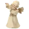 Ange en bois avec flûte - 6 cm Alabaster