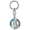Sleutelhanger 34 mm N.D. de Banneux émail blauw l