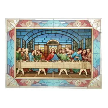 Glazen kader Het Laatste Avondmaal 17 x23.5 cm