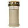 Graflicht in glas met deksel verguld - Wit - 10 stuks / doos