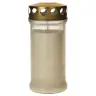 Graflicht in glas met deksel verguld - Wit - 10 stuks / doos