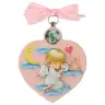 Kader / Wieg - Hart / OLV biddend - 7 X 9 cm - Wit