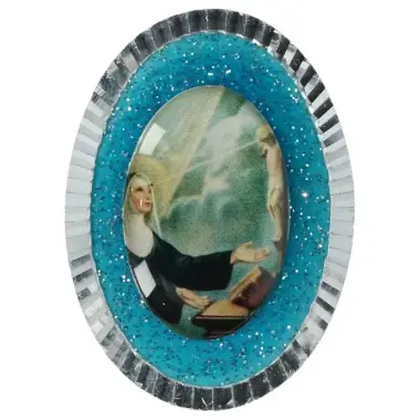 Car magnet Email Brillant St. Rita 40 x 30 mm