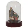 Heilige Familie (5,5 cm x H8 cm) glazen stolp van 15 cm