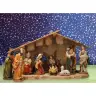 Kerststal met 11 Figuren van 15 cm (45 X 24 X 27 cm)