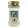 Bougie 3J / CD / blanc / Coeur Immaculé de Marie