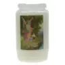 Candle 3 Days / white / Guardian Angel Rose