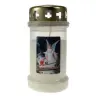 Bougie 3J / CD / blanc / Ange gardien