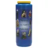 Noveenkaars / blauw / Merci à nos Saints Protecteurs