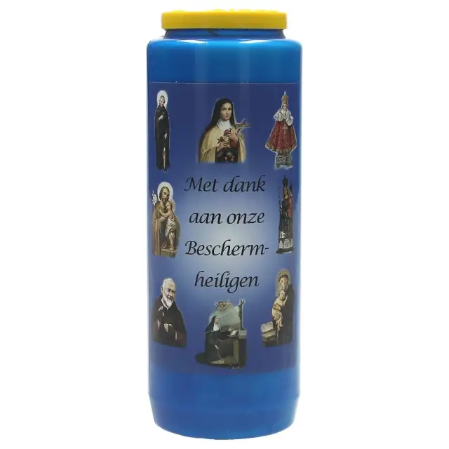 Neuvaine / bleu / Met dank aan onze beschermheiligen