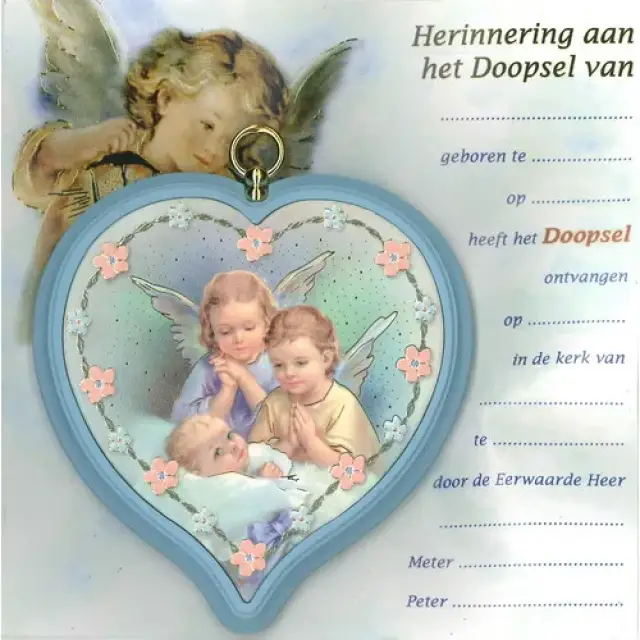 Kader - Herinnering aan het Doopsel - Blauw