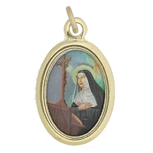 Médaille 25 mm Ov - Ste Rita - Métal Doré